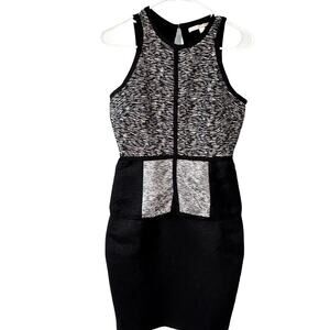 Jonathan Simklhai resort vogue runway 2014 peplum contrast panel dress size 2